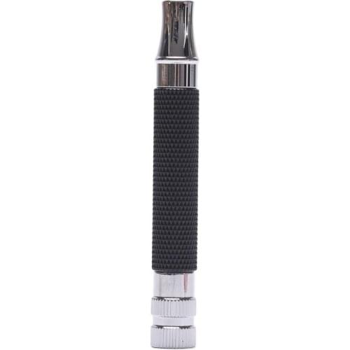 Yaqi Black and Chrome Color Brass Safety Razor Handle