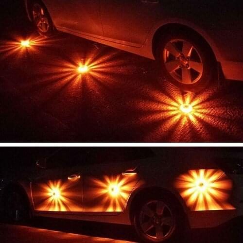 LED Road Flares Flashing Warning Light Emergency Disc Safety Light Flashing Roadside Beacon Warning F-Best