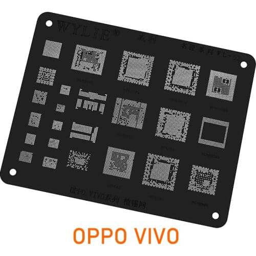 Wylie Reballing BGA Stencil For OPPO VIVO MSM8940 MT6797W MT6795W MSM8998 MSM8939 MT6750 SDM660 MT6595 MSM8909 Power wifi CPU IC