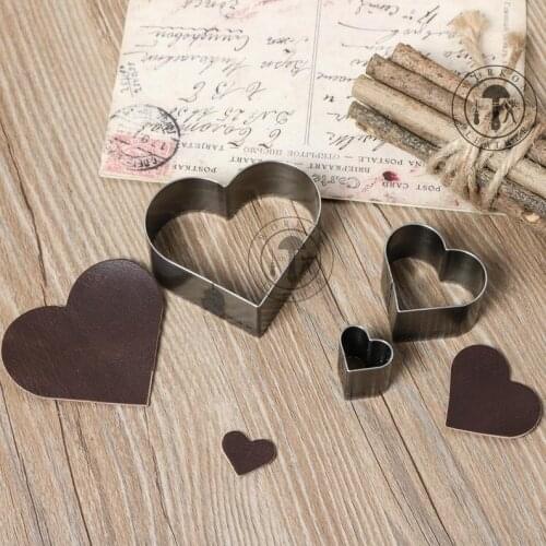 ZONESUN heart shape geometrical earring leather cutting punching click steel rule die press tool cutter handmake handcraft diy