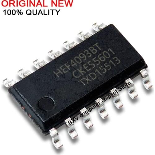 10PCS HEF4093BT SOP-14 HEF4093 4093 SMD new and original ic