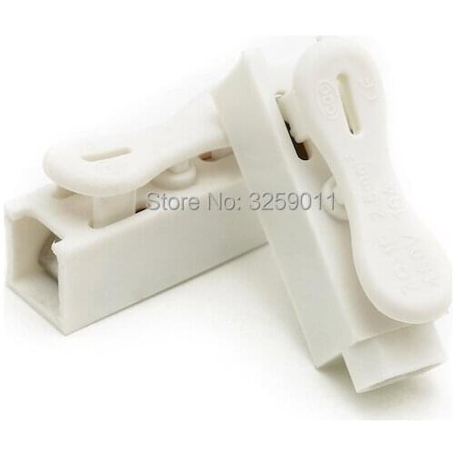 100PCS Spring Wire Connectors Electrical Cable Clamp Wiring Terminal Block ZQ-1P Row Column Push Butt LED lamps 1 pin
