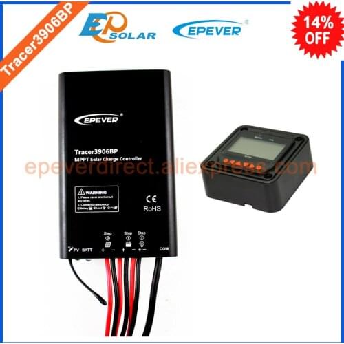 15A 15amp solar panel 12v 24v charger controller MPPT tracking series new Tracer3906BP MT50 remote meter not for lithium battery
