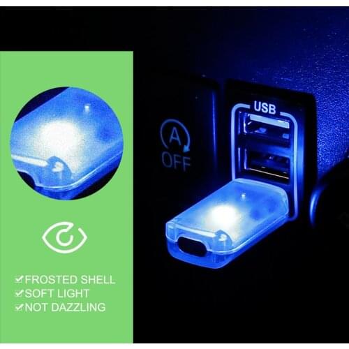 5V USB Car Atmosphere Lamp Durable Multifunctional Color Night Light Car USB Light LED Neon Interior Ambient Lights Dropshipping