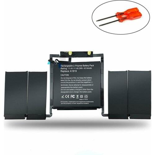 A1819 Battery for Apple MacBook Pro 13'' Touch Bar A1706 Late 2016 Mid 2017 EMC 3071 EMC 3163 MLH12LL/A MPXV2LL/A