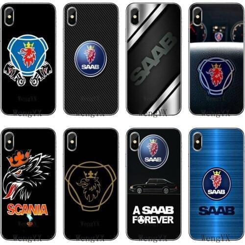SAAB Car logo Accessories phone Case For Huawei P30 P20 Pro P10 P9 P8 Lite Y5 Y6 Y7 Y9 P Smart Plus 2018 2019