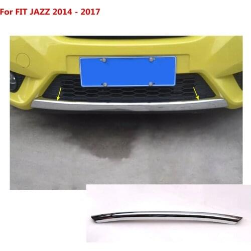 For Honda Fit jazz 2014 2015 2016 2017 car body cover Bumper engine accessories trim Front bottom Grid Grill Grille edge 1pcs