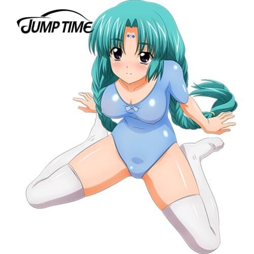 JumpTime 13cm x 10.8cm Kawii Sexy Lady Canal Vorfeed Render Car Stickers Anime Vinyl Car Decal Window Wiper Tailgate Styling