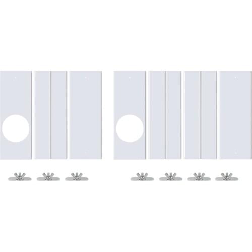 5.9'' Round Exhaust Hose Connector Window Seal Air Hood Baffle Plate Mobile Air Conditioning Accessories Kit