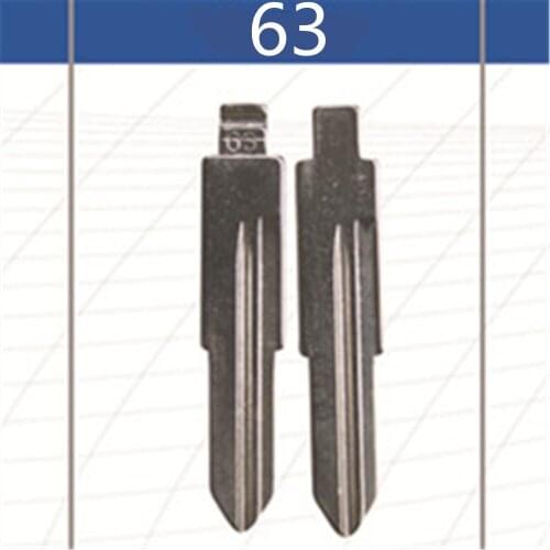 2 Pcs Uncut Replacement Car Key Blade for CHERY QQ6 Key No.63 Car Key Blade