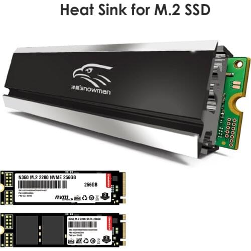 M.2 SSD NVMe Heatsink Cooler 2280 Solid State Hard Disk Radiator M2 NGFF PCI-E NVME Aluminum Heat Sink Cooling Thermal Pad