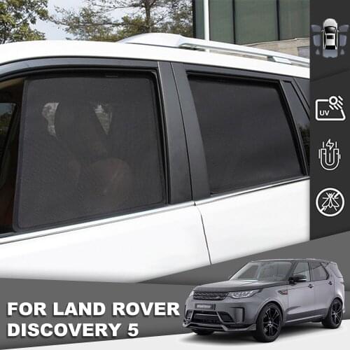 Magnetic Car Sunshade Front Windshield Door Mesh Frame Curtain For Land Rover Discovery 5 Side Window Sun Visor Cover Protector