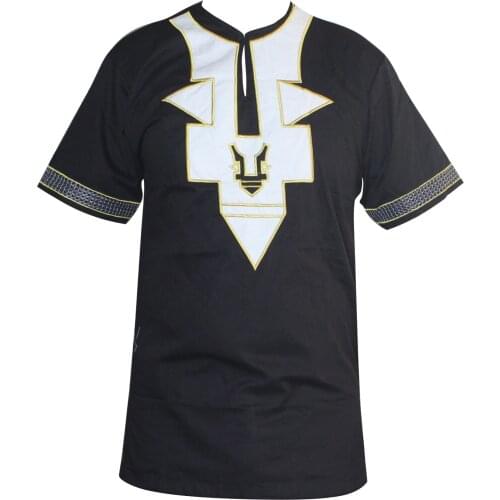 Man t-shirt African Embroidered Ukrainian Ethnic Awesome Colors Traditional Vintage Tops 2019 muslim clothing mens