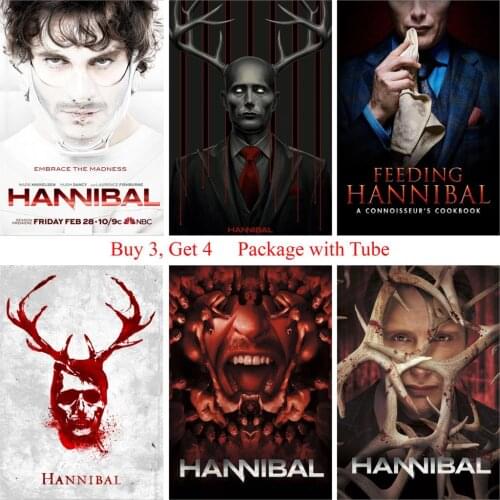 Hannibal Posters Movie Wall Stickers White Coated Paper Prints High Definition Home Decoration Home Art Brand