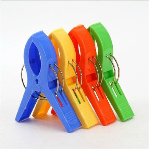 4pcs/Lot Quilt Clip Clothes-pegs Plastic Clip Clothespin Plus Size Plastic Clothes Clip Durable Large Plastic Clothespins