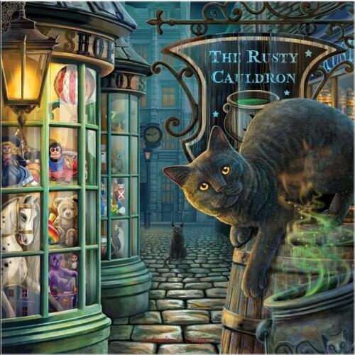 The Rusty Cauldron - Counted Cross Stitch Kits - DIY Handmade Needlework For Embroidery 14 ct Cross Stitch Sets DMC Color