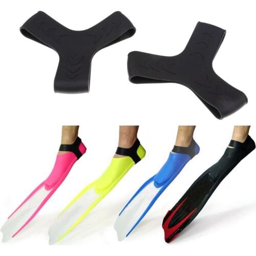 2Pcs Scuba Diving Snorkeling Silicone Fin Keepers Holder Gripper Accessory Swimming Fins