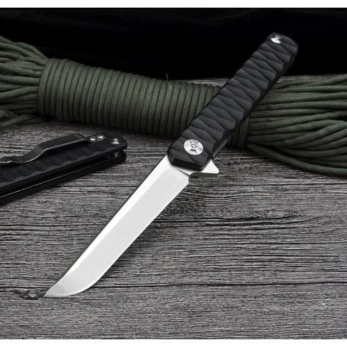 Flipper Quick Open Ball Bearing S35VN Blade Folding Knife Outdoor Camping Hunting Pocket Kitchen EDC Tool Knife