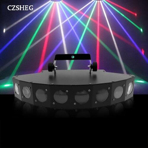 LED Beam LampHigh brightness eight-beam Scanner fan beam bar light beam laser RGBW scanner dj club disco light Eight Eyes