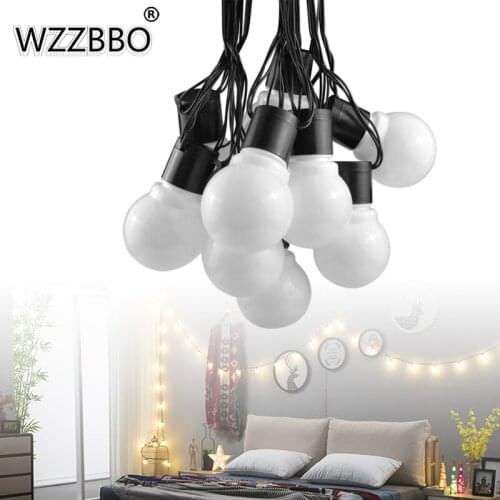 2.5M 5M 10/20 LEDs Bulb Outdoor Waterproof Solar Light String Retro Hook Bulb Garden Garden Decorative Light String