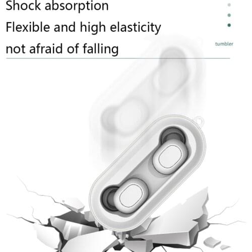 28EA Compatible with QCY T1C Earphone Protective Cover Lightweight Case Impact-resistant Sleeve Bluetooth-compatible