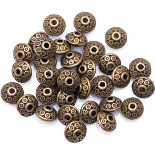 100Pcs Antique Tibetan Loose Spacer Bead for DIY Jewelry Bracelet Craft Making Bead for DIY Jewelry Bracelet Craft Making Bead f