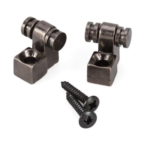 2 Gray Roller String Retainer Trees Guitar Parts for Electric Guitar or Bass