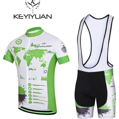 2018 KEYIYUAN Green oasis Cycling Jersey bicycle cycling clothing Bike wear Shirts outdoor short sleeve new Short mtb