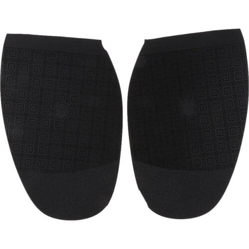 4 Set Glue On Half Soles Anti Slip Shoe Repair Supplies Pad Heel Soles Black