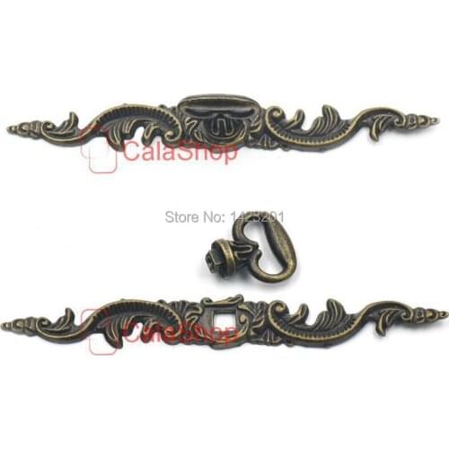 5 Pcs / Lot 148mm x 20mm Antique Brass Furniture Cabinet Dresser Drawer Cupboard Jewelry Box Door Window Pull Handle Knob