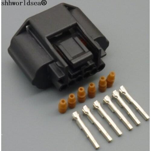Shhworldsea 6 pin 0.6mm car waterproof auto connector female 7283-8850-30 car air flow meter plug Modified parts Sensor plug