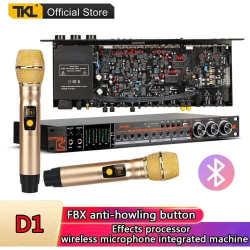 TKL D1 Wireless Microphone Audio Processor Bluetooth fiber DSP audio Digital effects Processor