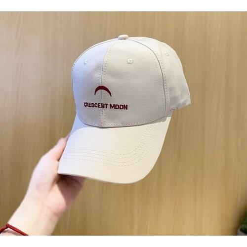 CRESCENT MOON Letter Embroidery Curved Brim Baseball Cap Men Women Black Pink Sun Hat Fashion Mens Hip Hop Hat Snapback Cap