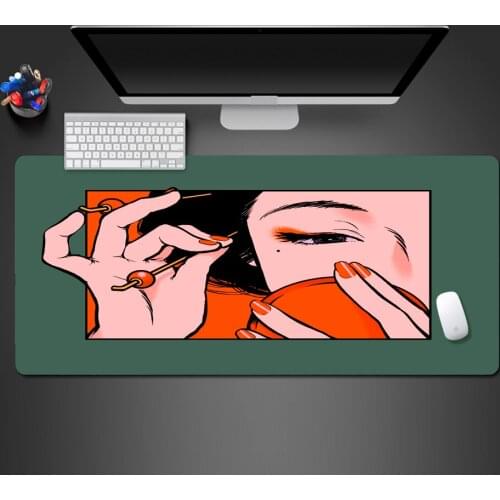 Color Girl Abstract Hot Mouse Pad Feel Good High Quality Natural Rubber Computer Pad Can Clean The Popular Modern Mouse Pads