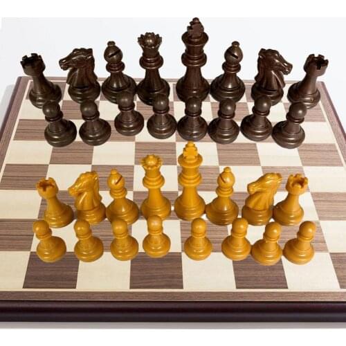 Wooden Chess Pieces With 32 Chess No Chessboard Intelligence Development Chess Pieces Parent Child Interaction Toy for Home