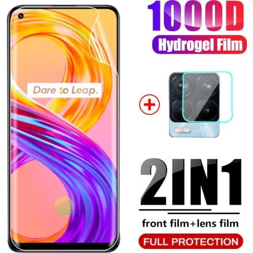 Realmi 8 hydrogel film anti-scratch camera lens screen protectors film not glass 6.4" for realme 8 pro 8pro realme8 film