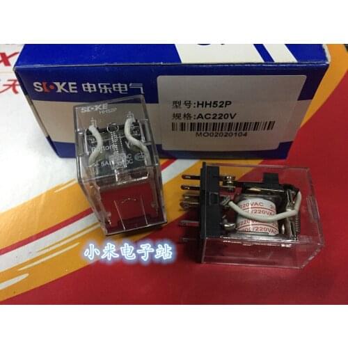 HH52P DC12V DC24V AC220V AC110V Shenle Relay SOKE 8 feet 2 groups MY2NJ