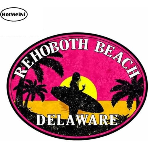 HotMeiNi 13cm x 10.5cm Funny for Rehoboth Beach Delaware Car Stickers and Decals Waterproof Racing Decal Vinyl Trunk Car Wrap
