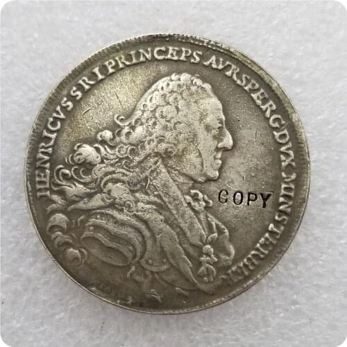 1762 Austrian states 1 Thaler - Heinrich Copy Coin