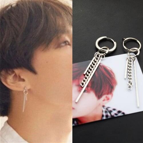 KPOP DNA Korean New Bangtan Boys Album V Stud Earrings Fashion Jewelry Accessories For Mens And Womens Earring