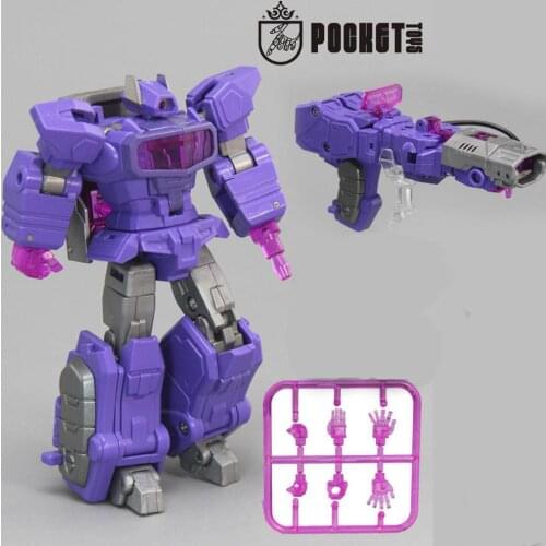Lensple PT Transformation Shockwave PT03 PT-03G1 Mini Pocket War KO DX9 Action Figure Robot Toys For Gift