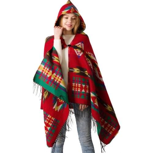 MLJY Women's Poncho With A Hood