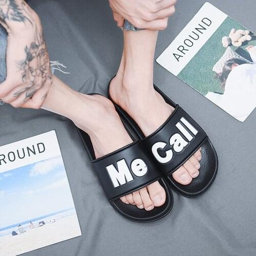 Designer Men Home Slippers Cute Large Men Beach Shoes Flat Casual Shoes Men Tenis Masculino Outdoor Men Walking Shoes