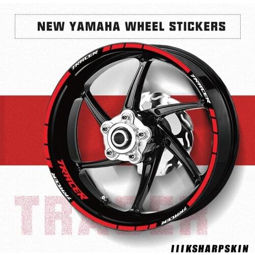 Wheel stripe sticker moto combination waterproof super decal motorcycle fashion tire film for Yamaha TRACER tracer