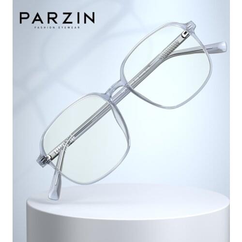PARZIN TR90 Blue Light Glasses Women Men Oversized Fashion Computer Protection Gaming Frame Goggles Lentes Opticos Para Mujer