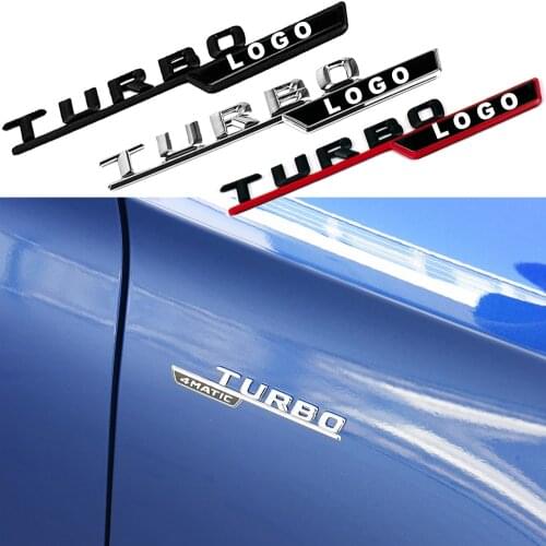 Front Fender For AMG 4MATIC TURBO Emblem Badge Sticker For Mercedes Benz W201 W202 W203 W204 W205 W207 W209 W210 W211 W212 X156