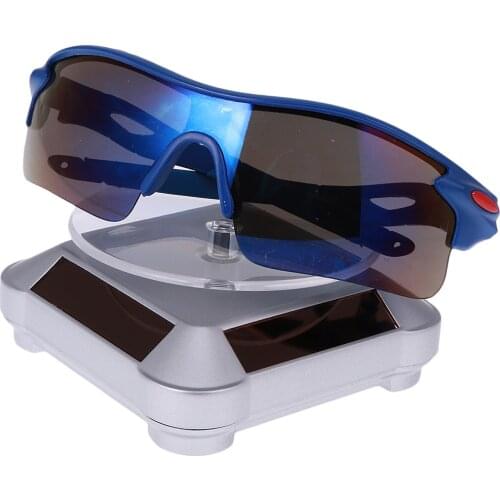 Display Turntable Rotating Display Base Stand for Jewelry Phone Photography Cups - Solar/Battery Powered, 4 Colors Available