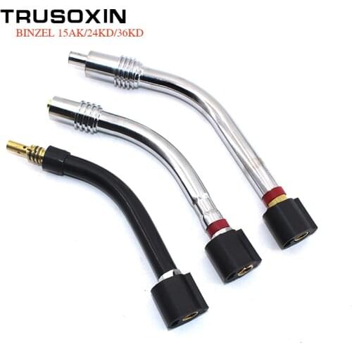 CO2 MIG Welding Machine/Welding Tools Accessories Binzel 15AK/24KD/36KD MAG MIG Welding Torch Welding Gun Goose Neck Bend