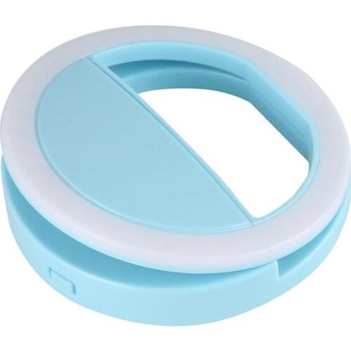 Universal Selfie LED Flash Ring Light Portable Selfie Lamp Mobile Phone Lens For iPhone XS Max Samsung Luminous Ring Clip