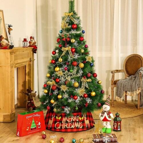 Christmas Tree Skirt Xmas Party Dress Up Xmas Supplies Xmas Tree Decoration Arrangement Apron Home Decoration with Gift Box